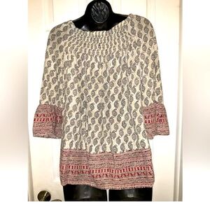 Beach Lunch Lounge Boho Style Top Size XS‎